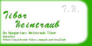 tibor weintraub business card